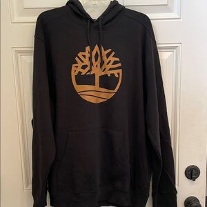 Timberland Black Hoodie with Gold Logo
